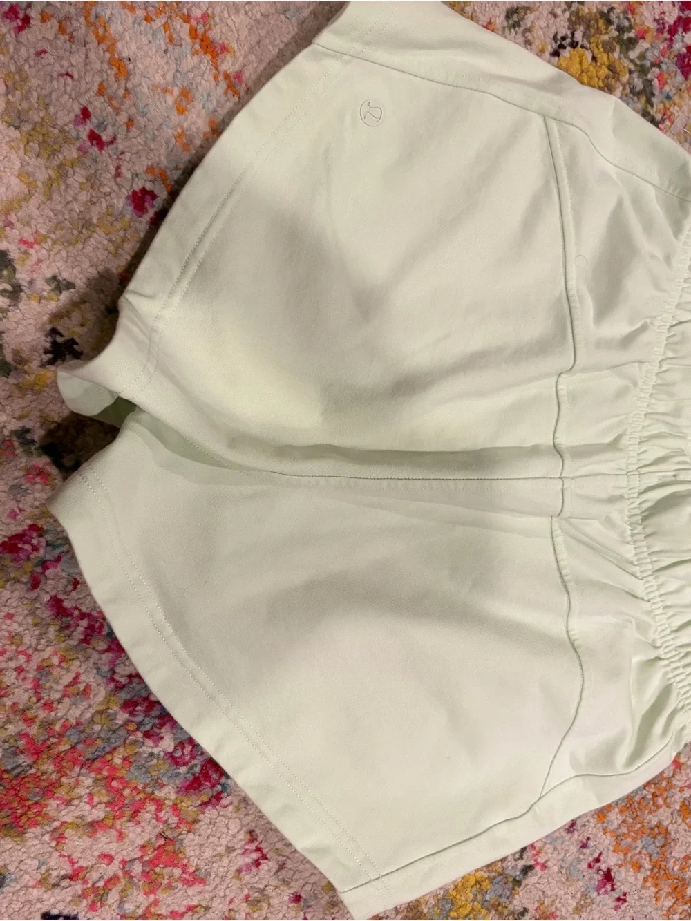 lululemon athletica Mint Drawstring Athletic Shorts